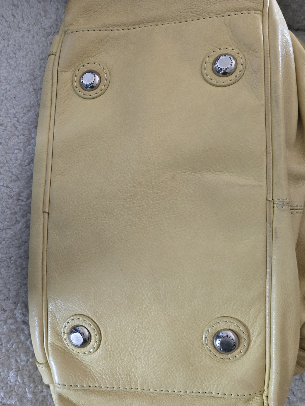 Marc Jacobs Pale Yellow Leather Satchel - Picture 3 of 6